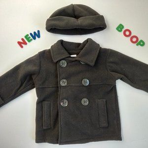 ⛄️NWOT⛄️ Handsome Fleece Pea Coat 24M
